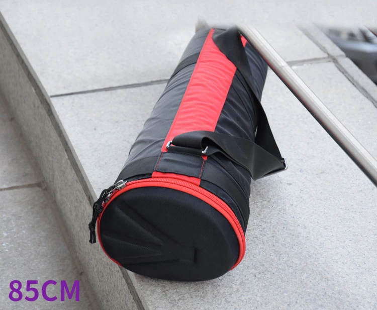 Bolsa de transporte para trípode de cámara, funda con soporte de luz de viaje, correa para el hombro, telescopio Monocular, bolsa para caña de pescar: Plata