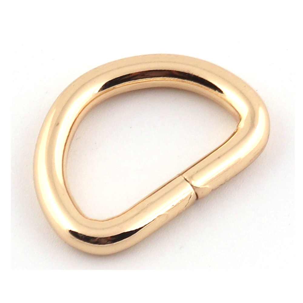 10pcs Metal D Ring Heavy Duty Strong Webbing Dee Ring Buckle for Bag Strap Belt Purse DIY Bag Accessories: 7# / Gold