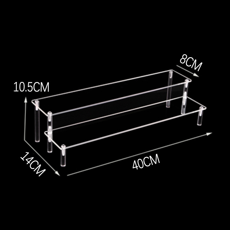 Acrylic Removable Ladder Rack Frame Car Model Toy Perfume Jewelry Display Transparent Action Figure Model Stand Decoration 2022