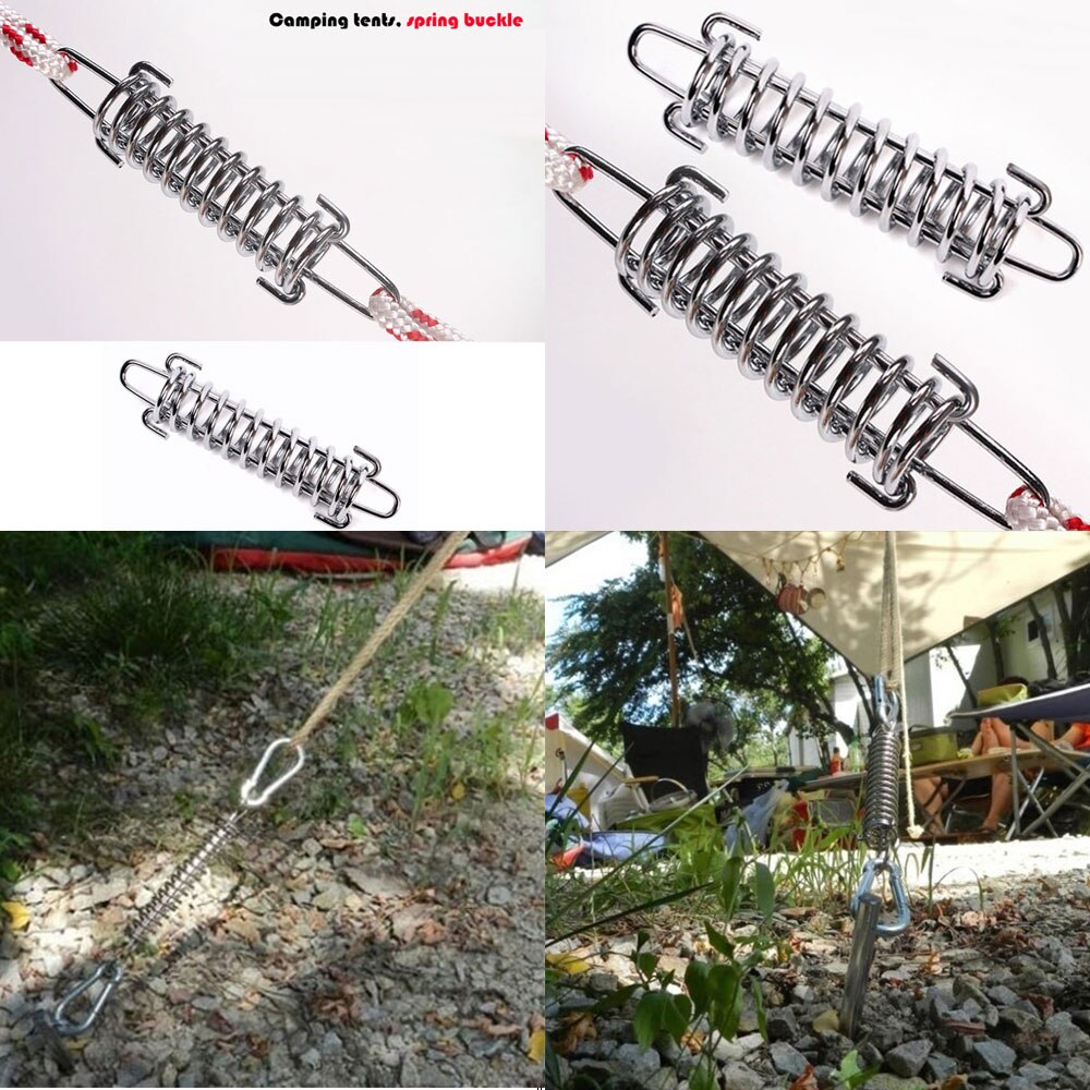 Camping Tent Voorjaar Gesp Set, 5 Stuks Heavy Duty Rvs Luifel Touw Spanner, Voor Dekzeilen, tenten, Luifels, Luifels