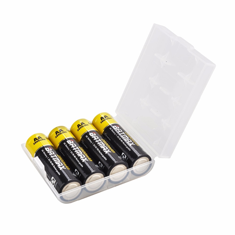 8 Packs Hoge Capaciteit 2800 mAh AA NiMH Oplaadbare Batterijen