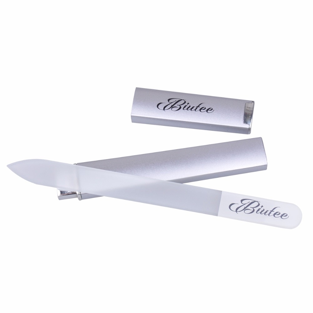 Biutee-lima de uñas, dispositivo de manicura, decoración de uñas duraderas para limas de cristal,