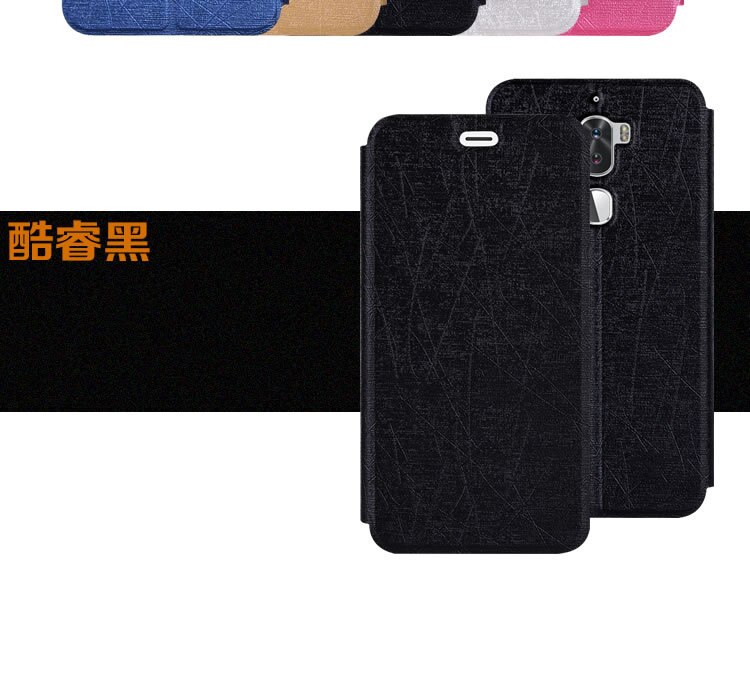 For Original Letv Cool 1 Dual Leeco Coolpad Cool1 case leather flip with stand TPU silicone case for Letv LeEco Cool 1 case capa: Black