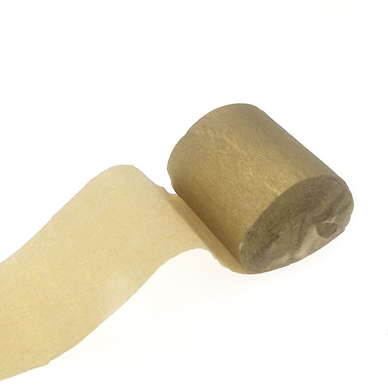 4.5cm*10m Crepe Paper Streamers Paper Garland Backdrops For Wedding Birthday Baby Shower Party DIY Decoration Pinata Material: Gold