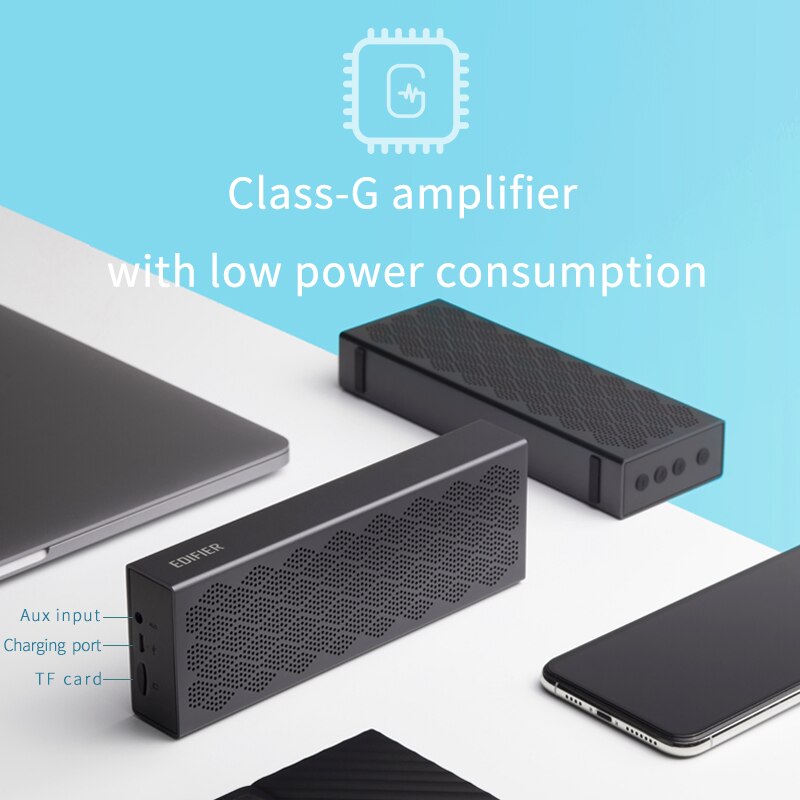 Edifier MP120 Draagbare Bluetooth Speaker Bluetooth V5.0 Ondersteuning Tf Card Aux Input Cnc Technologie Dual Full Range Luidsprekers