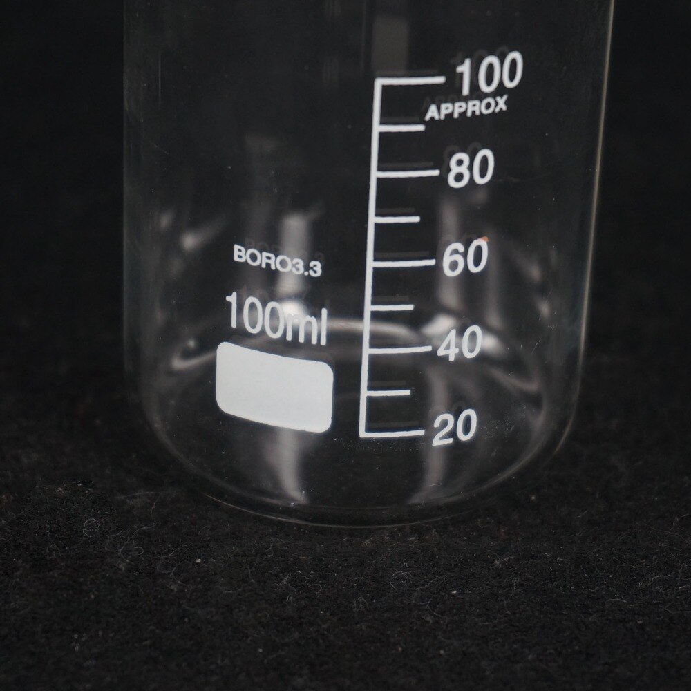100ML Low Form Beaker Chemistry Lab G3.3 Borosilicate Glass Heavy Wall