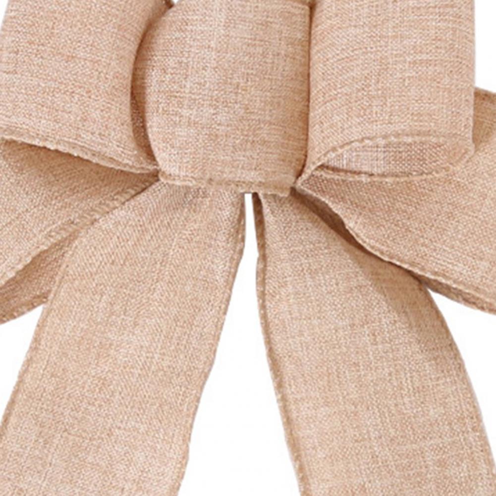 80%HOTDecorative Bows Xmas Theme Multi Patterns Christmas Tree Hanging Bowknot Decoration for Decoration