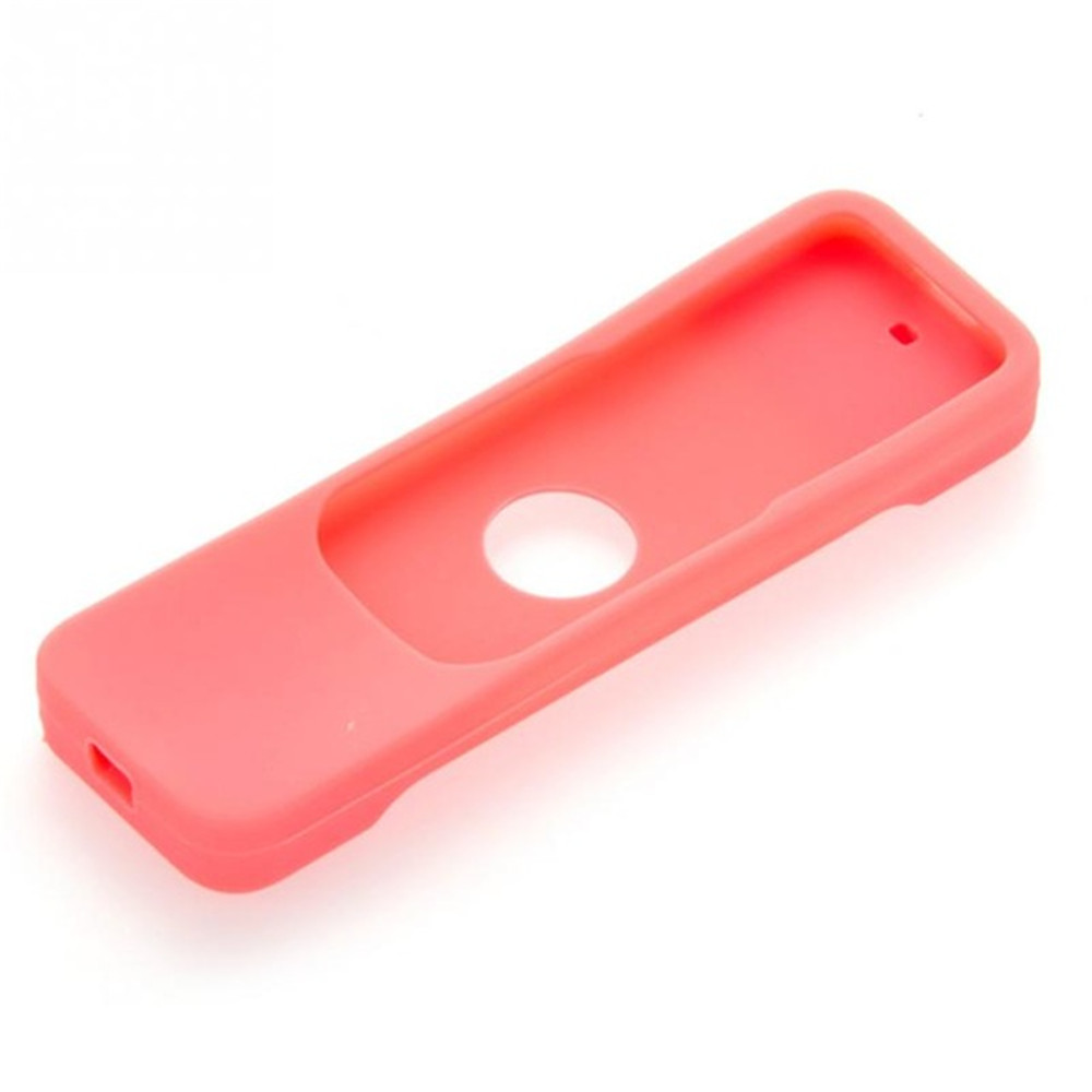 Coque de protection en Silicone coloré pour télécommande Apple TV 4, housse anti-poussière étanche: Pink