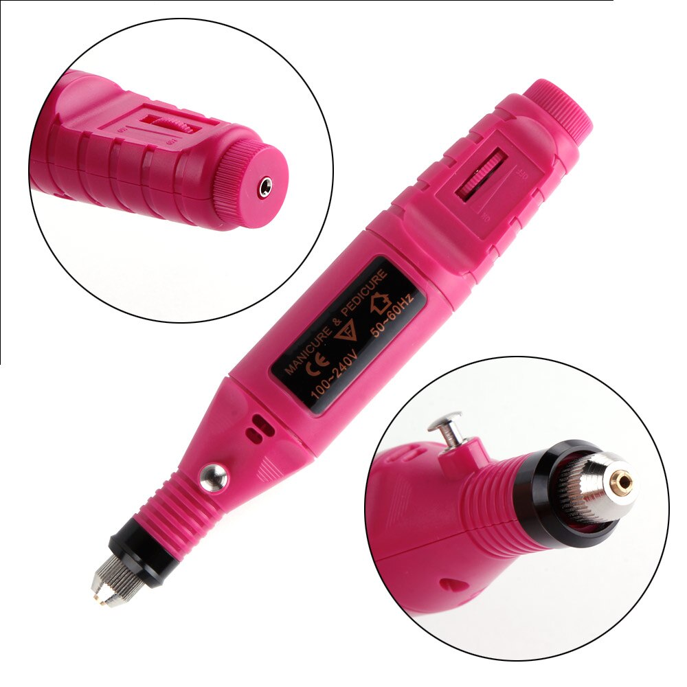 Nagelboorpen voor manicure, gereedschapsmachine, elektrische nagelverwijderaar, pedicure, nagelverzorging, polijstvijl, acrylgereedschap