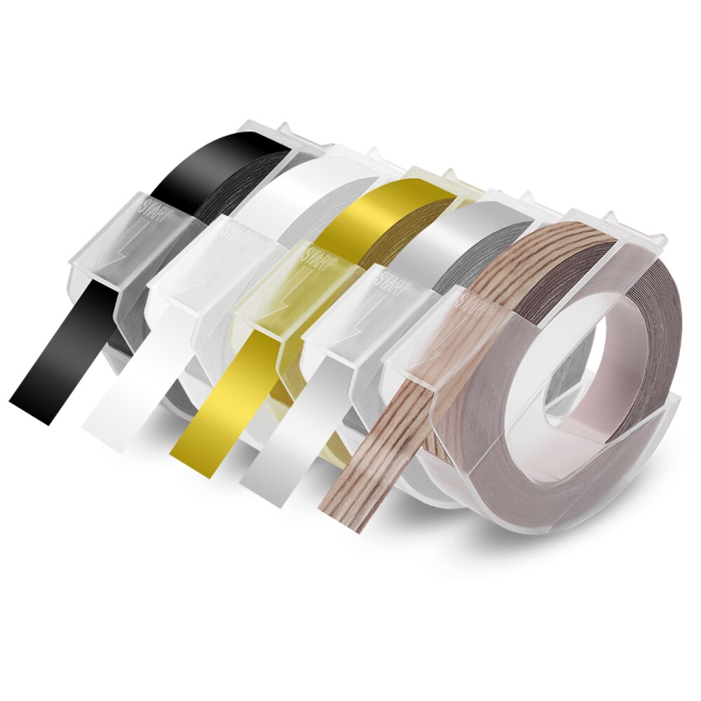 Kennzeichnung Maschine Motex E101 Etikett Drucker Manuelle Etikettierer mit Rad 3D Präge Etikett Band passen Dymo Band Dymo 12965 Etikettierer: 5PK Etikett 8