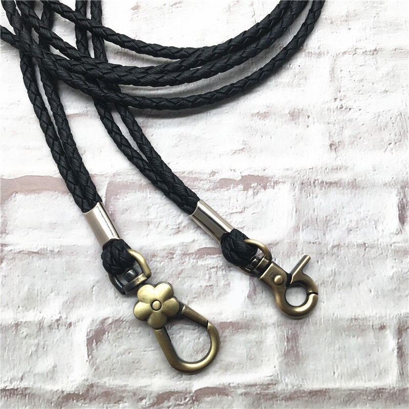 Soft Braided Lanyard Bronze Buckle Lanyard for keys ID Card Gym Mobile Phone Straps USB badge holder DIY Hang Rope