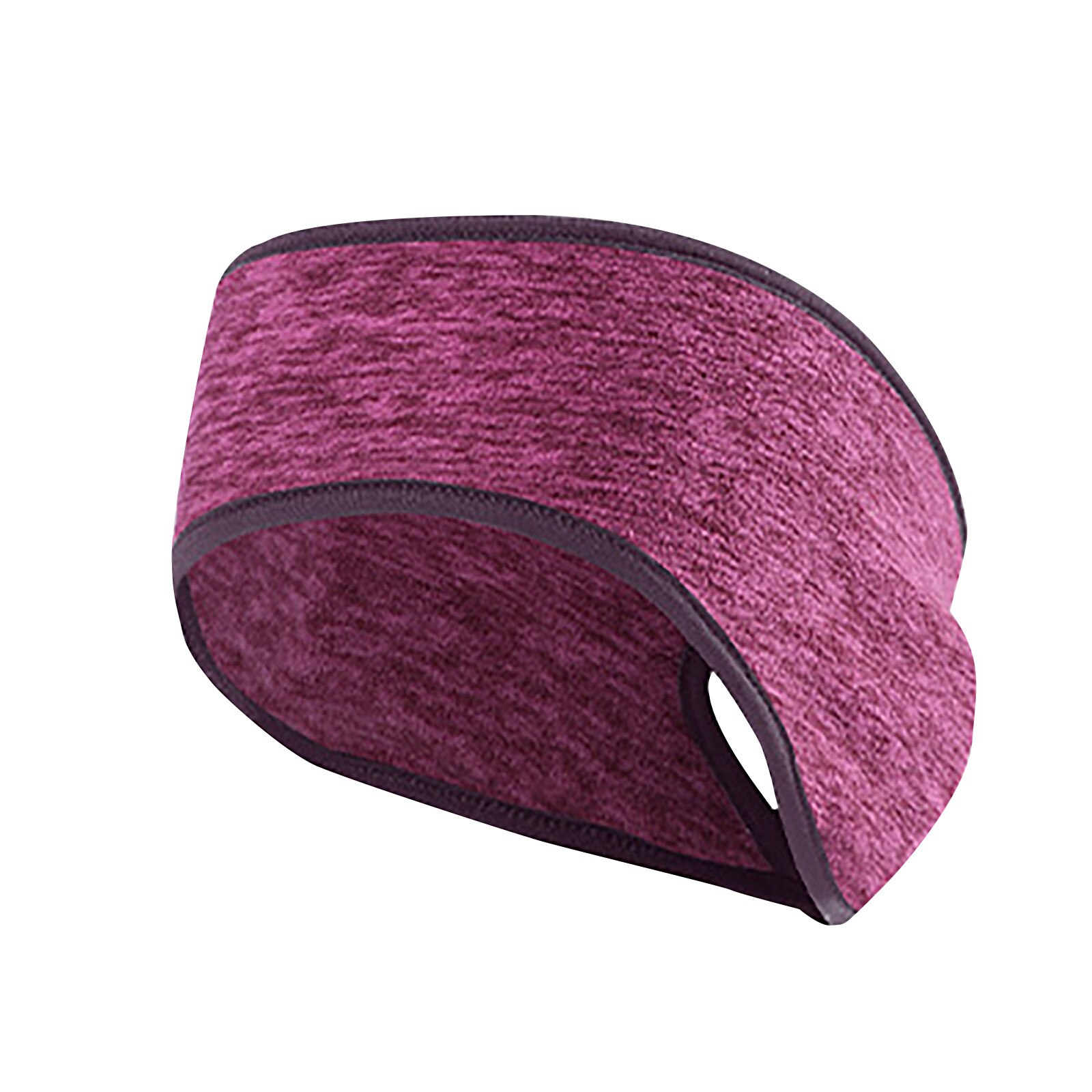 Ponytail Winter Headbands For Ear Warmer Muff Yoga Running Headband For Outdoor Diadema Pelo: Red