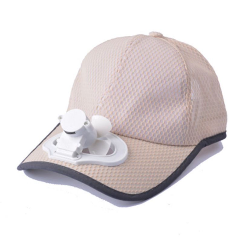 Sun hat with fan, USB rechargeable fan hat, a must-have hat item for hiking in summer: M