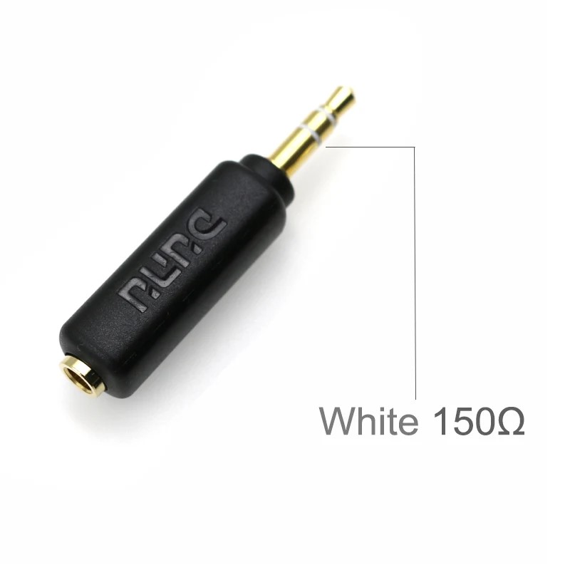 DUNU Adaptador de resistência para fone de ouvido 30Ω 75Ω 200Ω 3,5mm jack Plugue com cancelamento de ruído para MP3 HiFi Player Smartphone PC AMP: CORAL