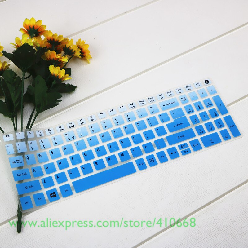 15.6 17 inch Keyboard Protector Cover Skin for Acer Aspire E5-774G ES1-523 ES1-523G ES1-533 E5-752G E5-773 E5-773G E5-774: Gradualblue
