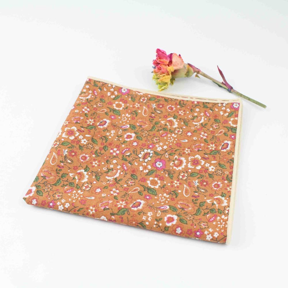 27cm schick Blumen- Gedruckt rege Weiche Taschentuch 100% Baumwolle Frauen &Ampere; Männer Taschentuch Hochzeit Tasche Platz Erwachsenen Zubehör: 7