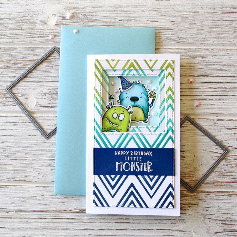 Sydda mini smala stacklar petite pilgrimsmussla smala ramar metall skärverktyg för gör-det-själv scrapbooking präglingskort hantverk
