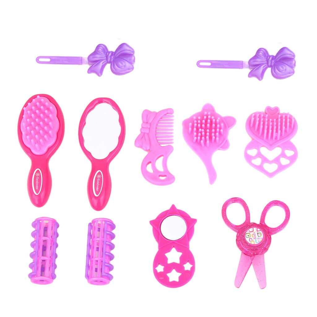 Beauty Case Childrens Girls Pretend Play Make Up Mirror Lot Accessories Toy
