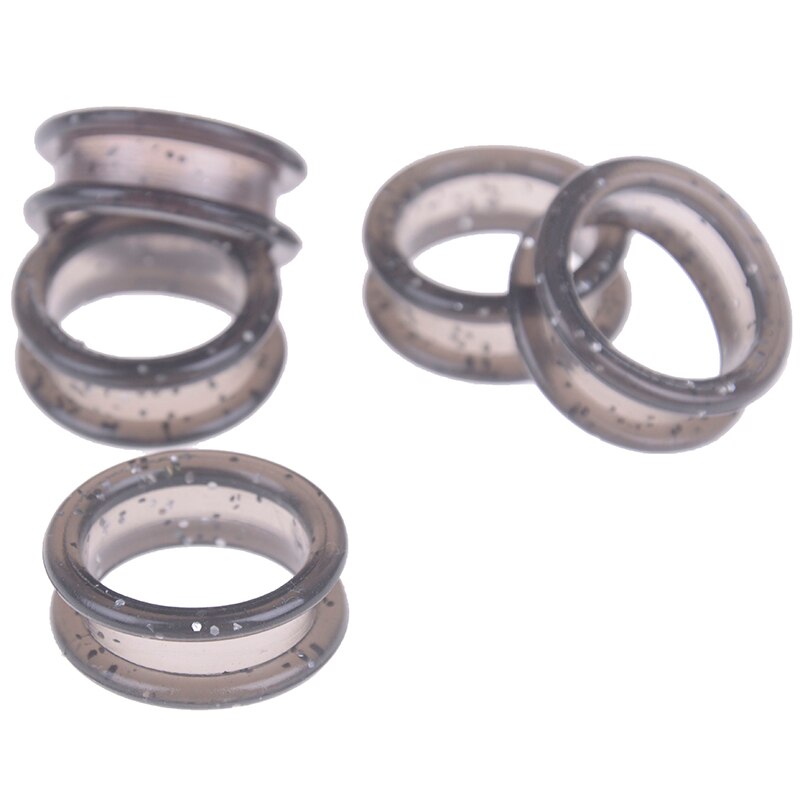 Tijeras anillo colorido de Gel de sílice de pelo tijeras de anillos de barbero, anillo de corte de pelo tijeras círculo tijeras de peluquería 5 unids/set