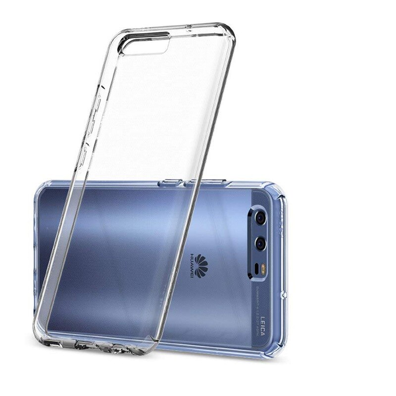 Funda suave de TPU para Huawei P10, cubierta trasera ultrafina de silicona transparente, ajustada, a prueba de polvo, cuerpo completo