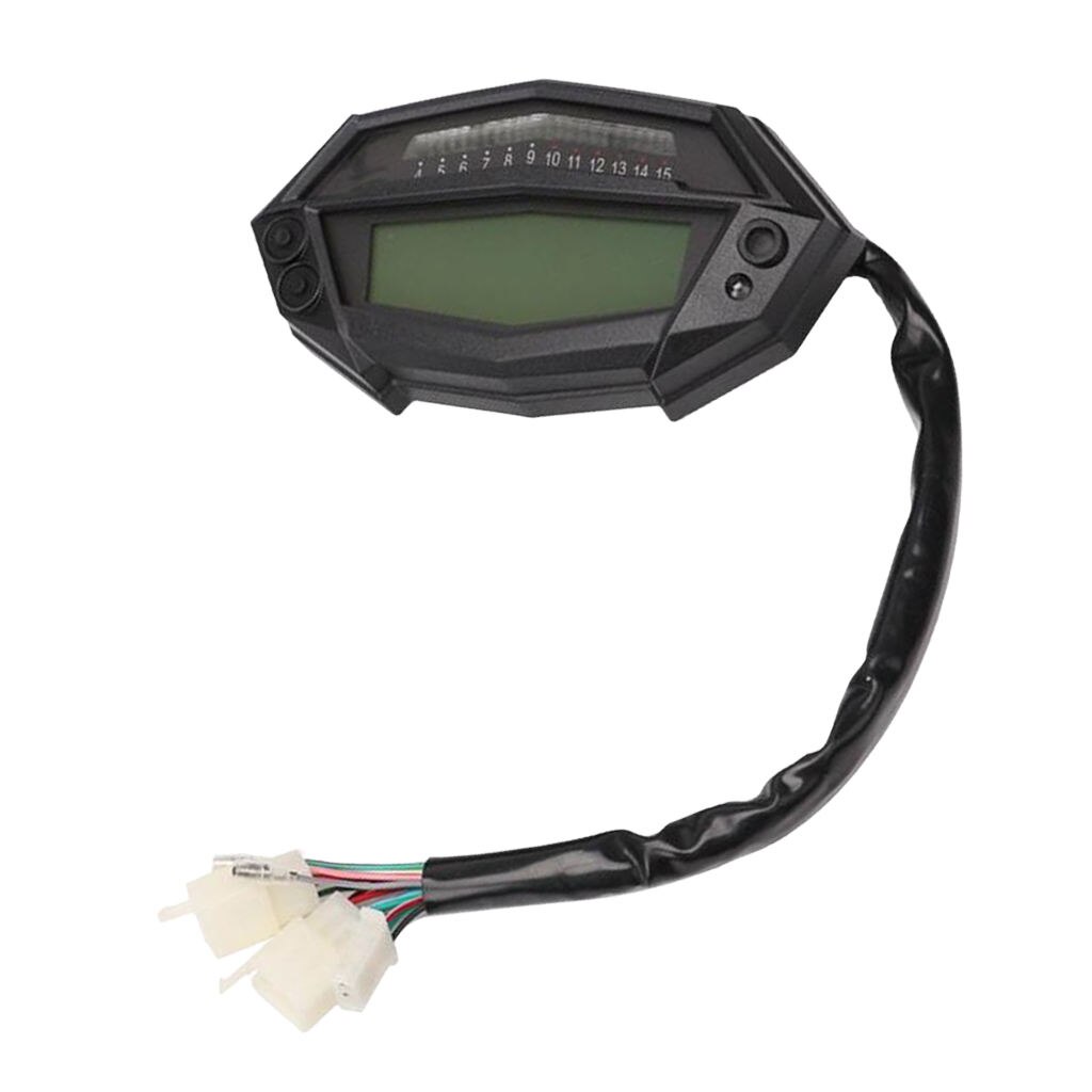 Motorcycle LCD Display Tachometer Speedometer Odometer Gauge Backlight