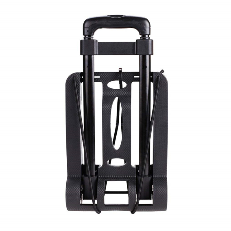 ALWAYSME Folding Portable Push Trolley Travel Cart Adjustable Home Luggage Carts Trolley Cart Fixed Travel Bags Cart