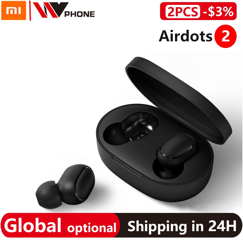 Xiaomi Redmi AirDots 2 TWS Wireless Stereo Bluetooth 5,0 Kopfhörer Noise Reduction Freisprecheinrichtung AI Voice Control Airdots Generation