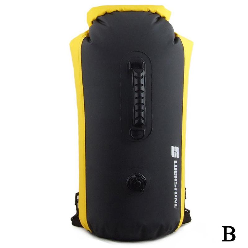 Outdoor Floating Bag 60l Waterproof And Inflatable Backpack River Backpack Camping Rafting Sports Large Water Capacity Z0n8: B