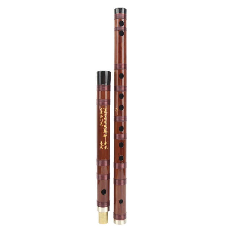 Chinois Flûte Traditionnelle C‑Key Sec Flûte En Bambou Amer Traditionnel Instrument D'orchestre Ensemble avec Boîte De Rangement ZD‑ 02