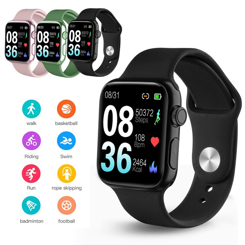 38mm IP68 Waterproof Swimming Bracelet Touch Heart Rate Blood Pressure Smart Watch For Android IOS P20 Smart Watch
