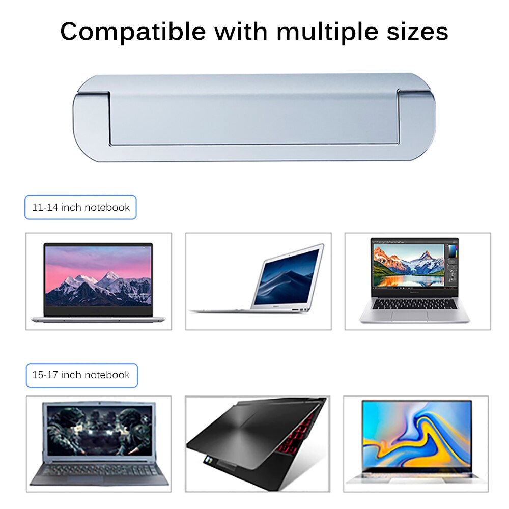 Baseus bærbar datamaskinholder for macbook pro air anvendelig  to15-17 tommers notebookstativ stasjonær holder datamaskinstativ