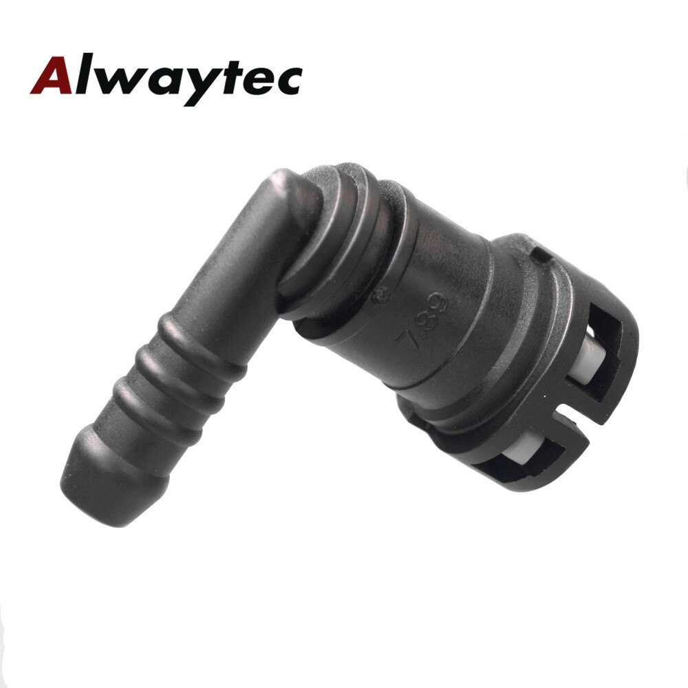 Fuel hose quick connector for rubber hose in fuel supply system fuel pump