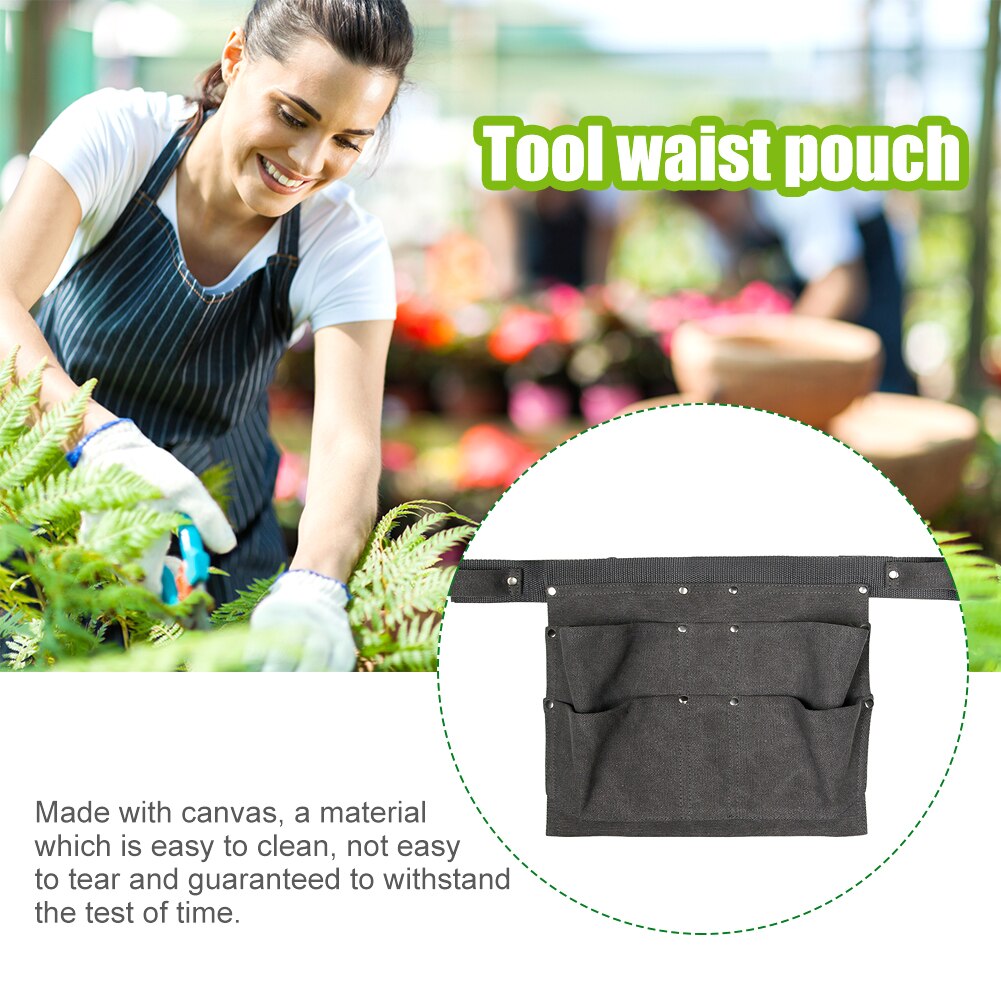 Carpenters Portable Multifunctional Adjustable Waist Storage Canvas Tool Belt Bag Garden Screwdriver Pocket Pouch Workshop