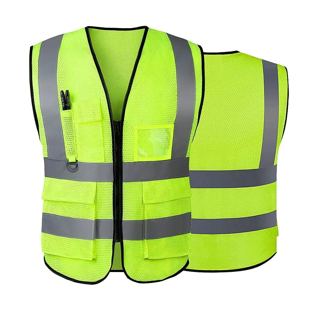 Colete de segurança reflexivo de alta visibilidade, uniforme de trabalho, jaqueta de segurança, roupas reflexas, piloto, geologia do motor, homem