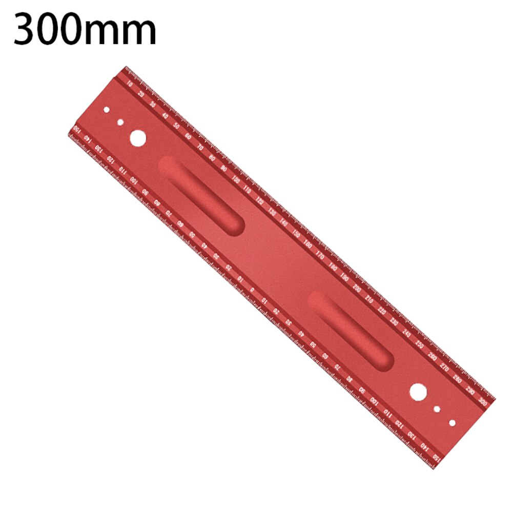 150mm Aluminium Alloy Angle Measuring L-Shaped Ruler Precision Leather Craft Cutting Auxiliary Tool: 300mm