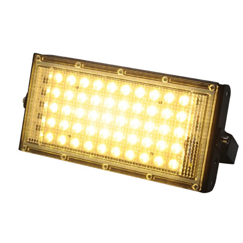 LED Security Floodlight 50W Flood Lights Indoor Outdoor Garden Waterproof Lamp Flood Led Outdoor Street Light Spotlight: yellow