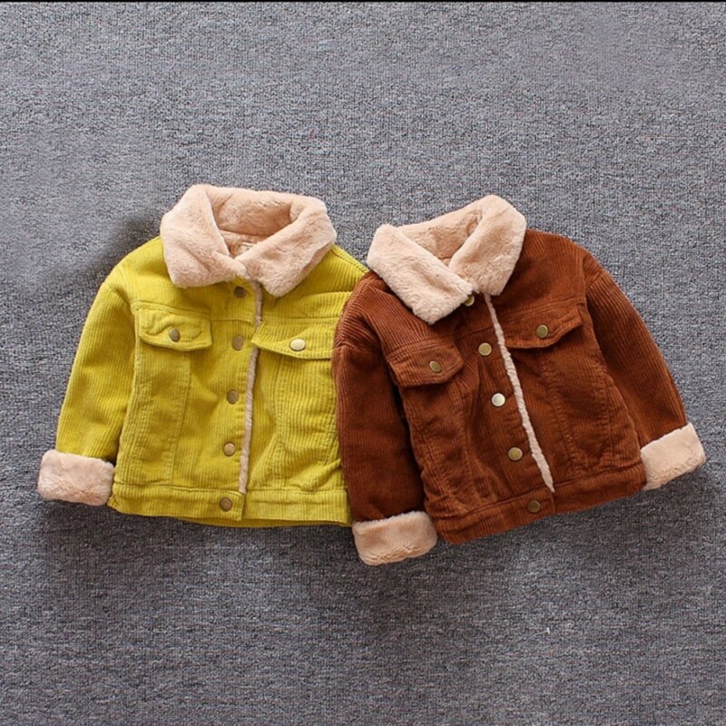 Kids Warme Fluwelen Jassen Herfst Winter Baby Meisjes Jas Jongens Jas Kinderen Meisjes Bovenkleding Mode Meisjes Kleding