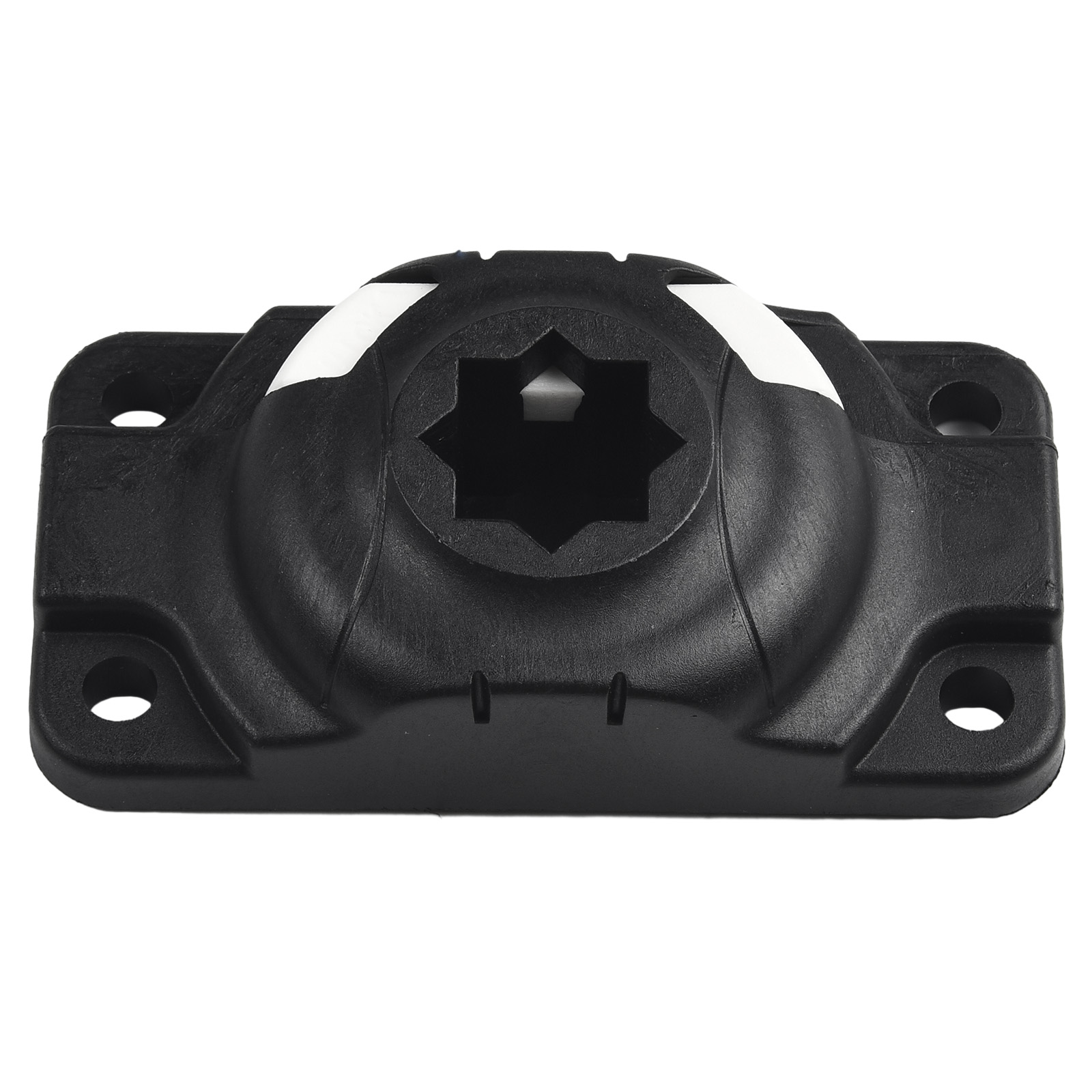 Garden Indoor Office Rod Holder Mount Base Plastic Replacement With Screw 1 Set Black Accessories