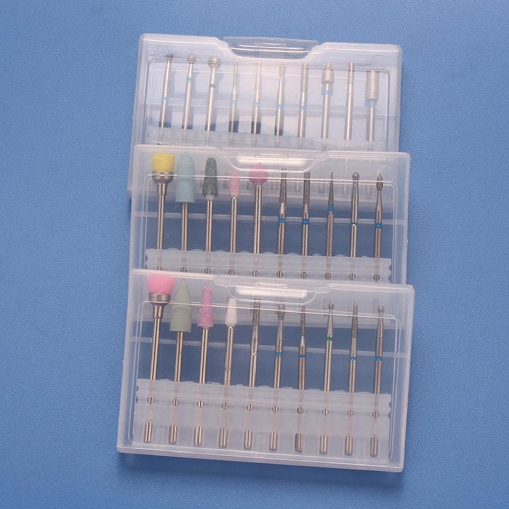 10 Pièces De Polissage des Ongles Tête Russe Manucure Bits Peau Morte Rotatif Fraise Coloré Ongles Ponceuse Forets