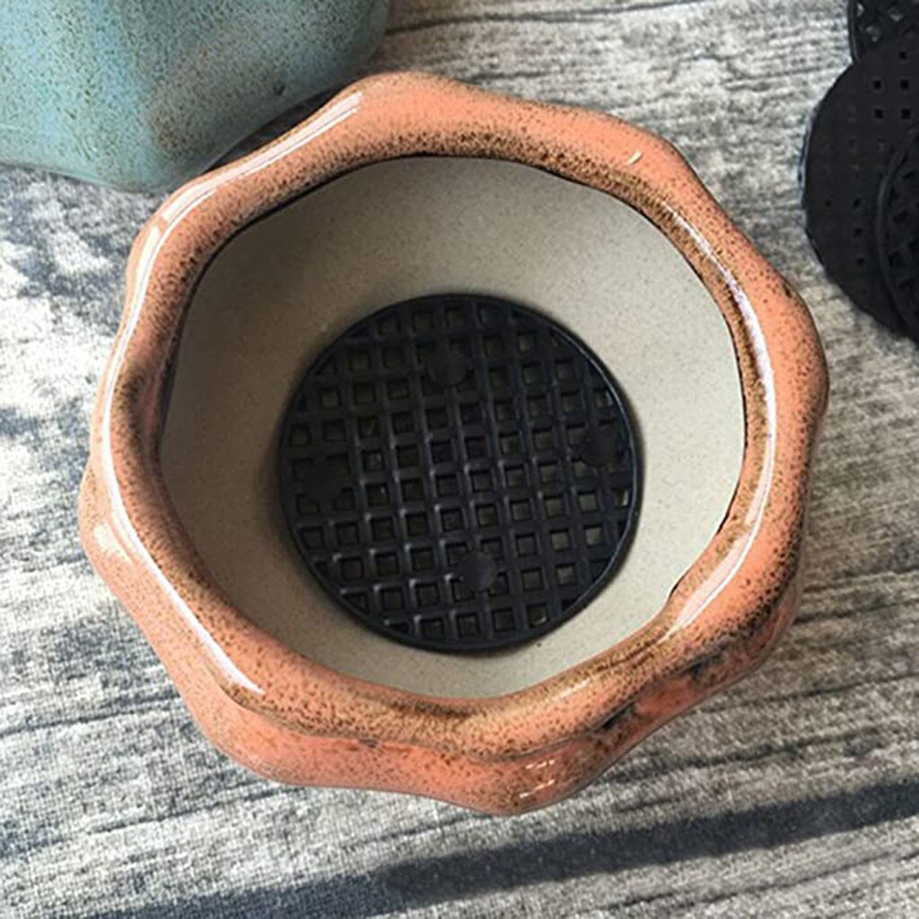50 st blomkruka hål nätdyna bottenmatta andningsbar dräneringspackning nät andningsbar packning nät nätdyna för bonsai