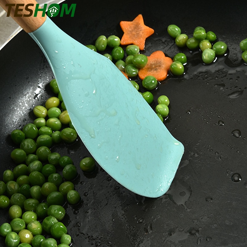 Green Silicone Kitchen Utensils Set Heat Resistant Nonstick Baking Cooking Tools 2/3/4/5/6/7/8/9 PCS Kitchenware Accessories