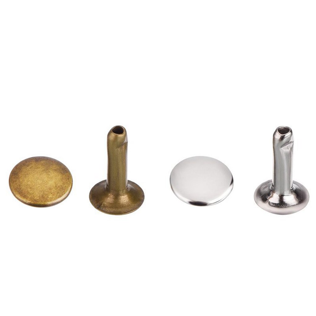 180 Pcs/set 6mm 8mm Double Cap Rivet Leather Craft Bag Clothes Snap Button Press Stud Fastener Kit