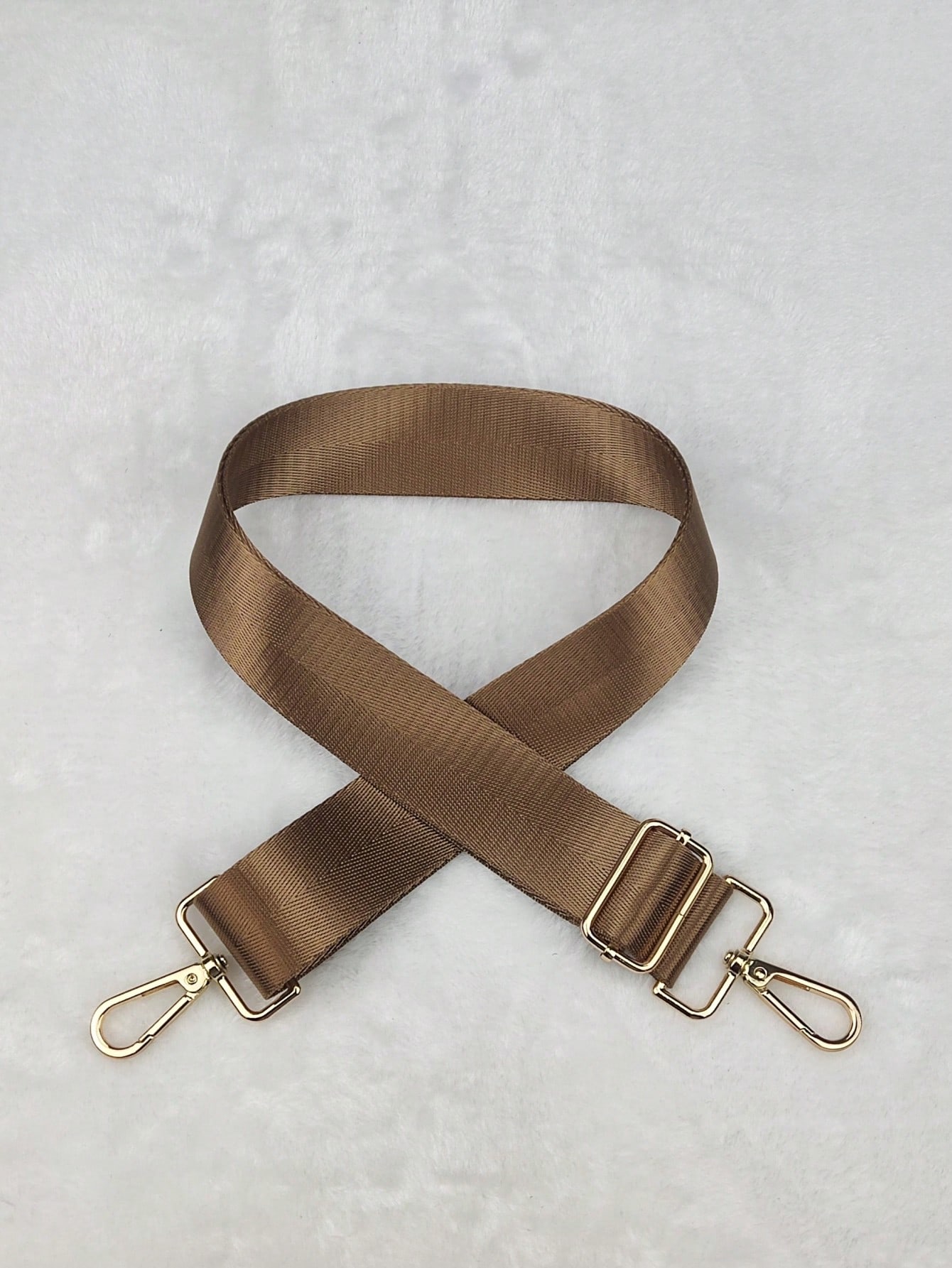 Cinturón ajustable para bolso cruzado, correa de hombro de poliéster tejido, Asa Simple de Color sólido: L / Rojo oscuro