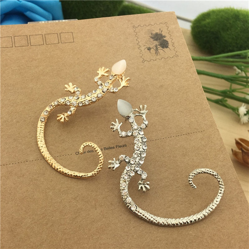 1 Pc Frauen Dame Mädchen Elegante Charming Lizard Ohr Manschette Ohrringe Schmuck