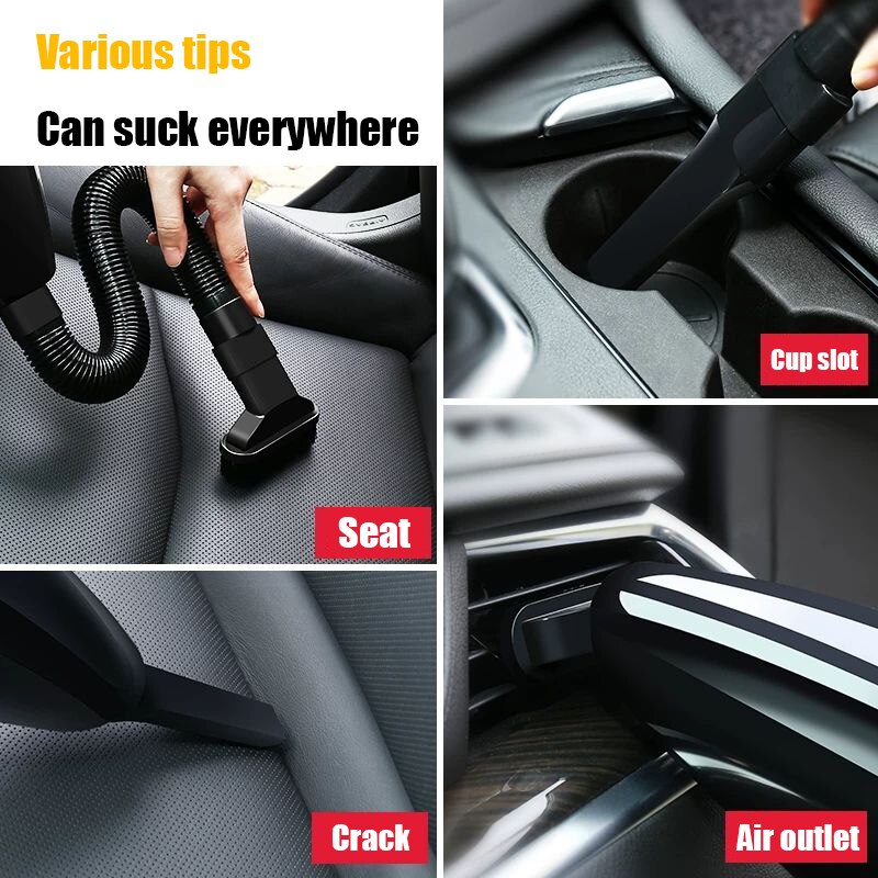 TOMULE car cleaning tools The upgraded version of the car vacuum cleaner with high suction and wet and dry 12V high power