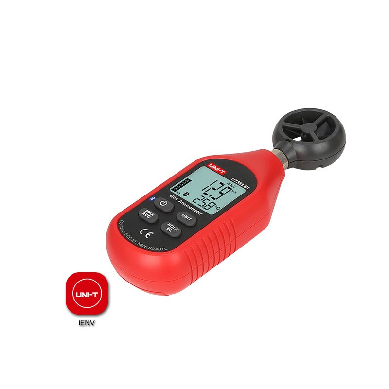 UNI-T UT363BT Mini Digital Bluetooth Anemometer Handheld Digital Wind Speed Tester Thermometer Wind Meter Upgraded from UT363