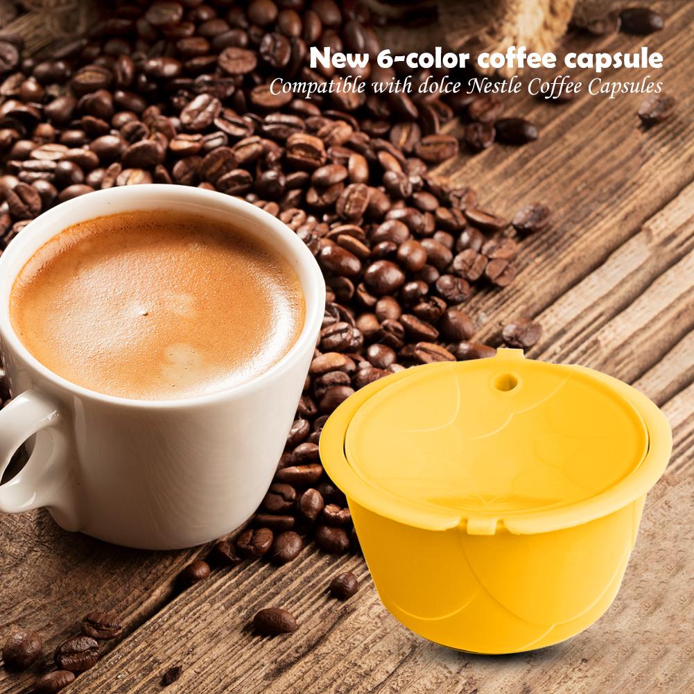 Edelstahl wiederverwendbar Kaffee Kapsel Tasse Sieb Filter für Dolce Gusto Wiederverwendbare Nachfüllbare Kaffee Kapsel Kappen Barista Werkzeug