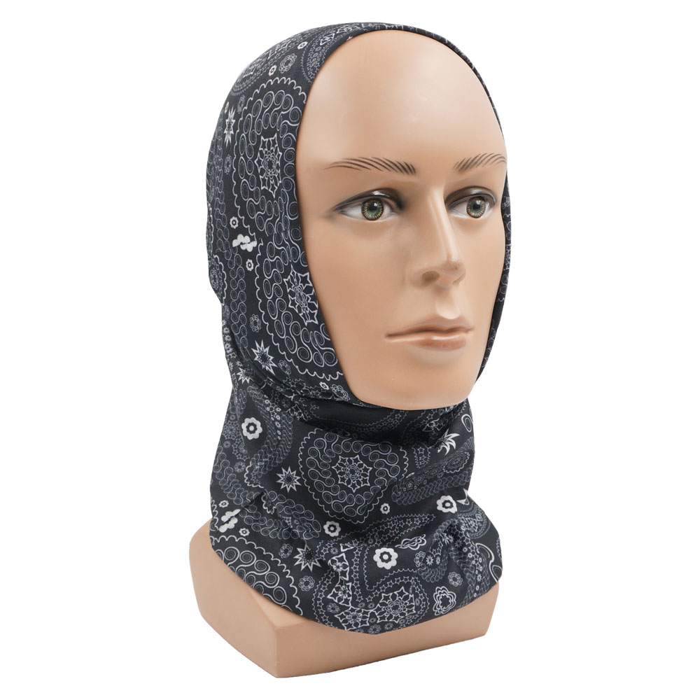 Colorful Paisley Neck Gaiter for Women Men Art Printed Windproof Riding Hiking Face Bandanas Headband Seamless Balaclava Scarf