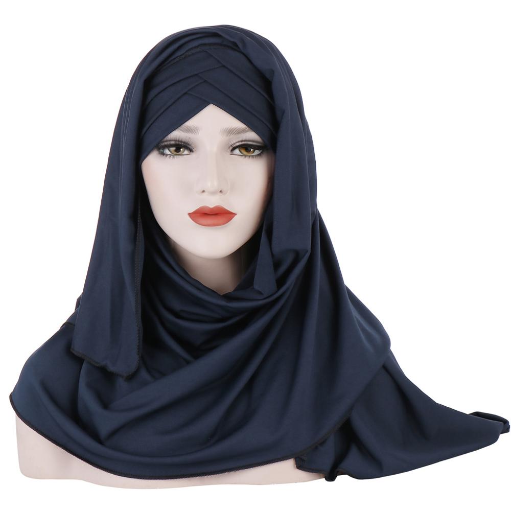 Khimar Hijab Pull On Instant Sport Lined Hijab Head Wear Cover