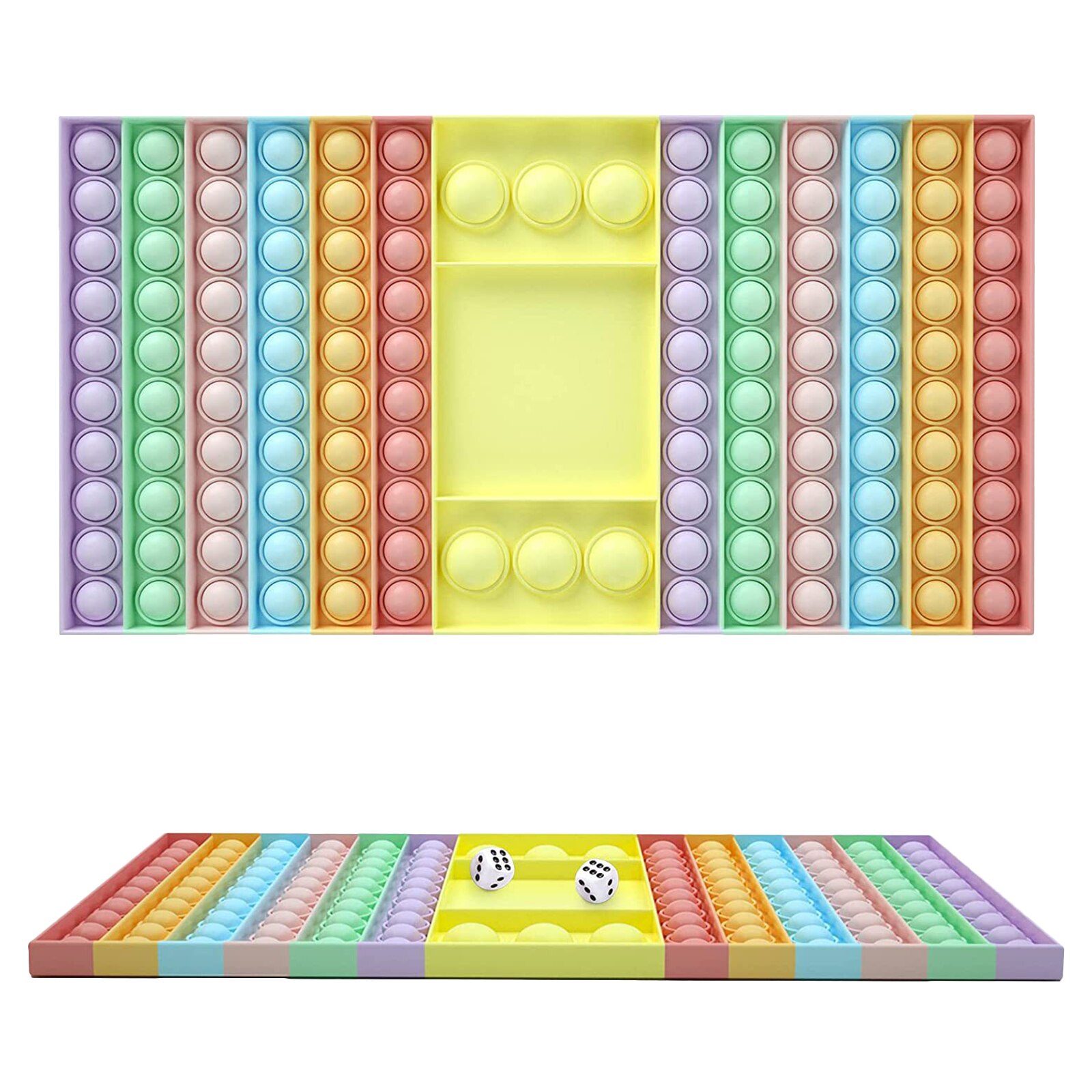 Big Size Fidget Toys Push Bubble Chess Board Stress Relief Puzzle Toy Autism Need Sensory Toys Antistress Two Players Chess Game: 10